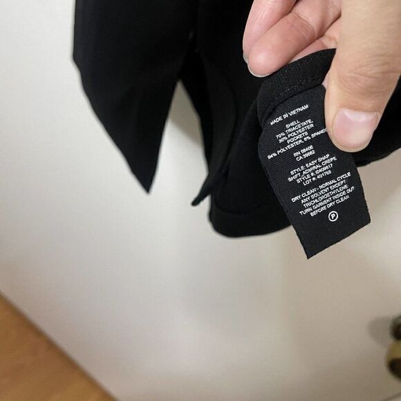 THEORY black button front short sleeve sheath dress size Small - Picture 6 of 6